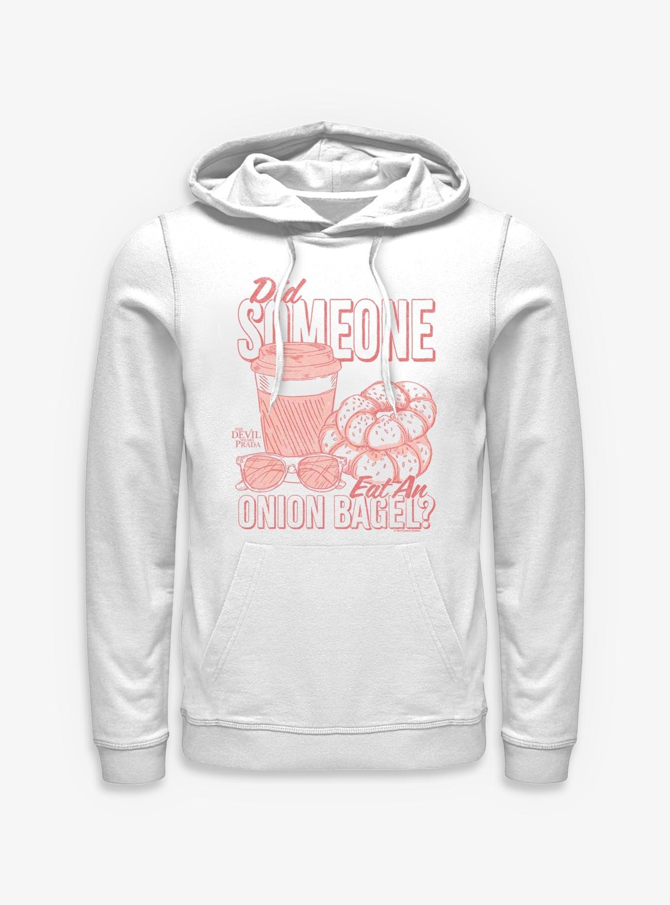 The Devil Wears Prada Onion Bagel Hoodie, WHITE, hi-res view 1