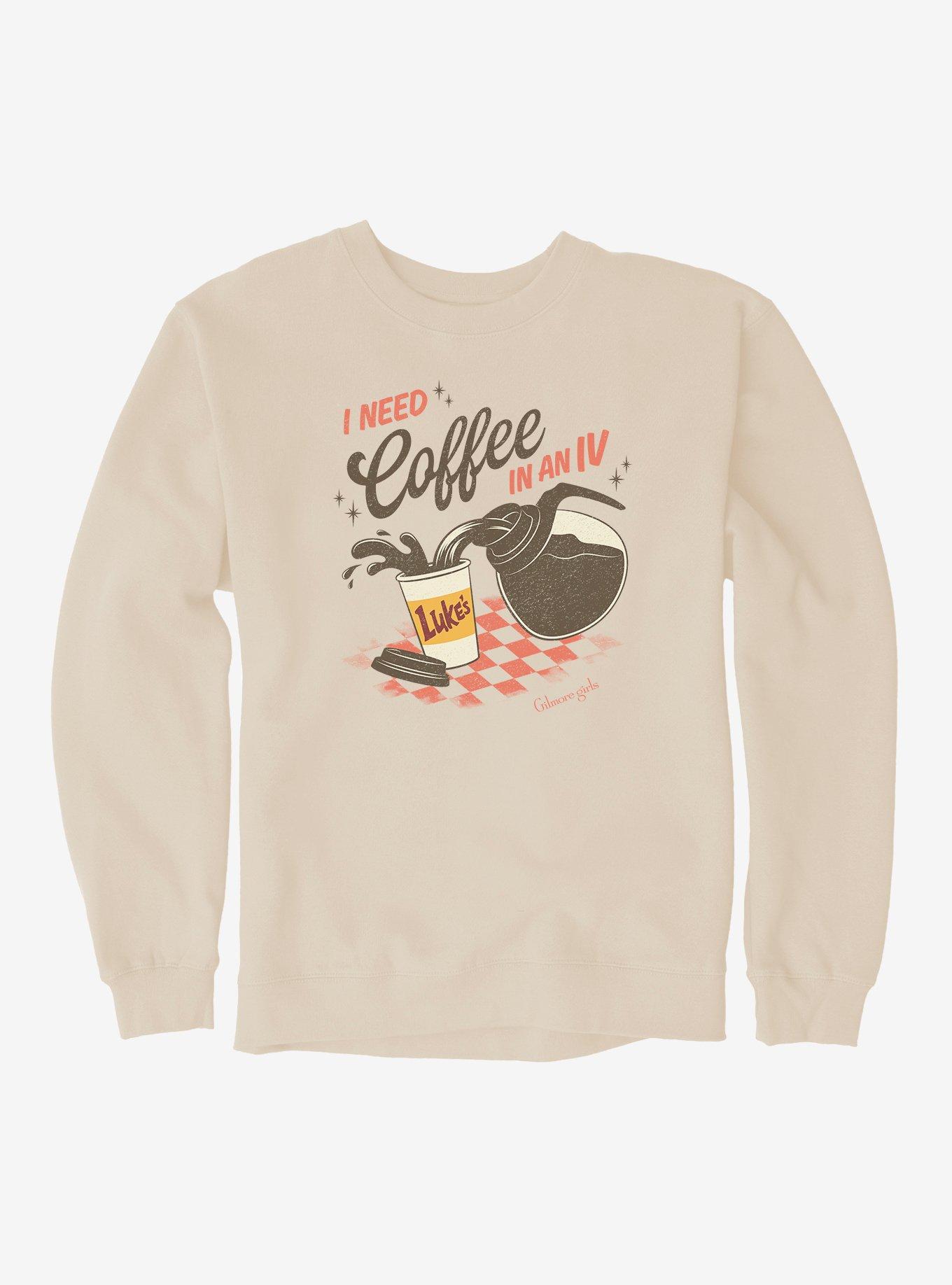 Gilmore Girls I Need Coffee In An IV Sweatshirt, , hi-res