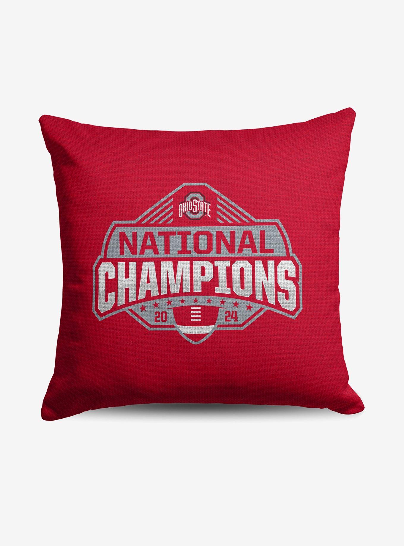 NCAA Ohio State Buckeyes 2024 FBC Champs Tapestry Throw Pillow, , hi-res
