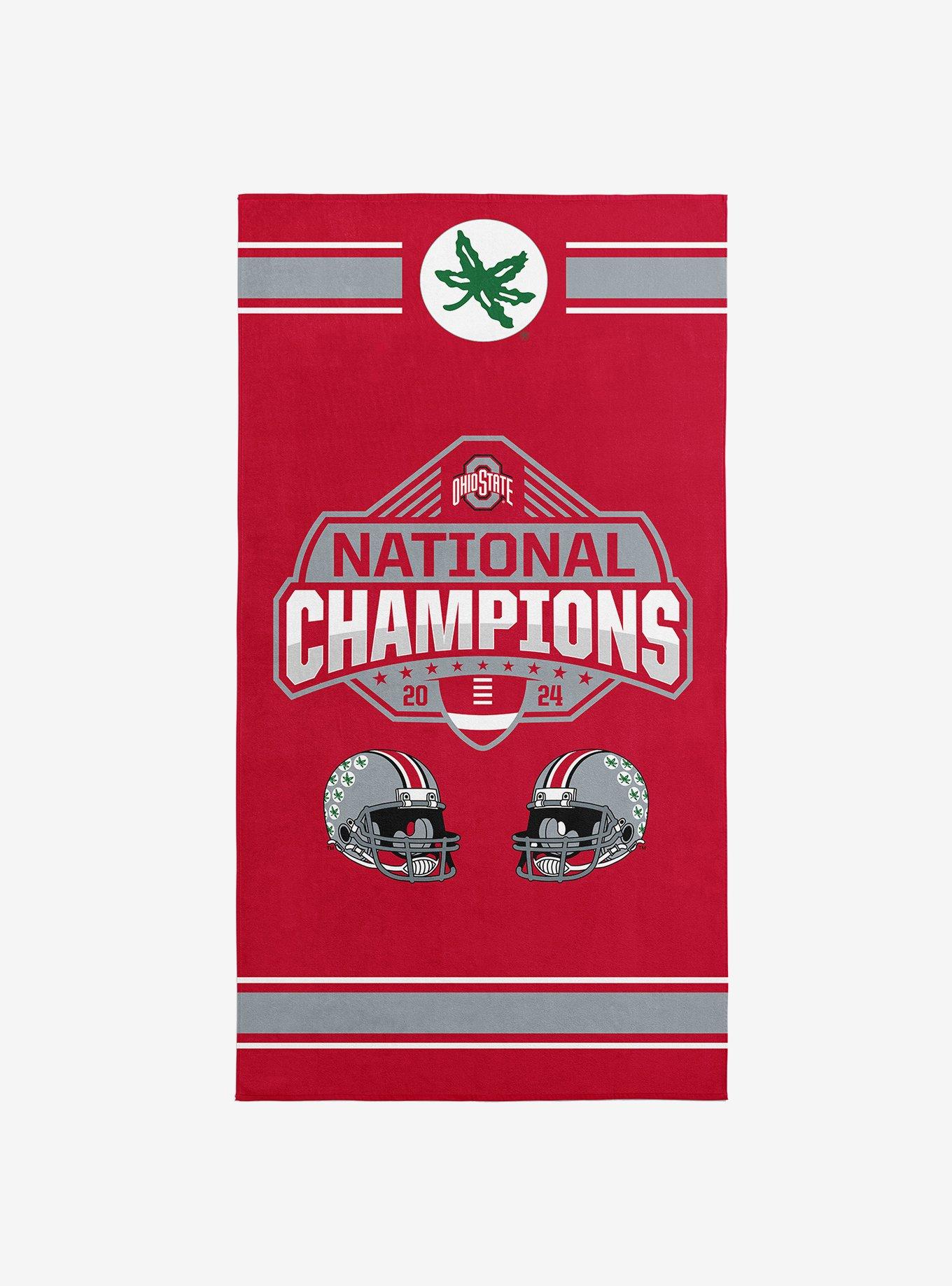 NCAA Ohio State Buckeyes 2024 FBC Parallel Beach Towel, , hi-res