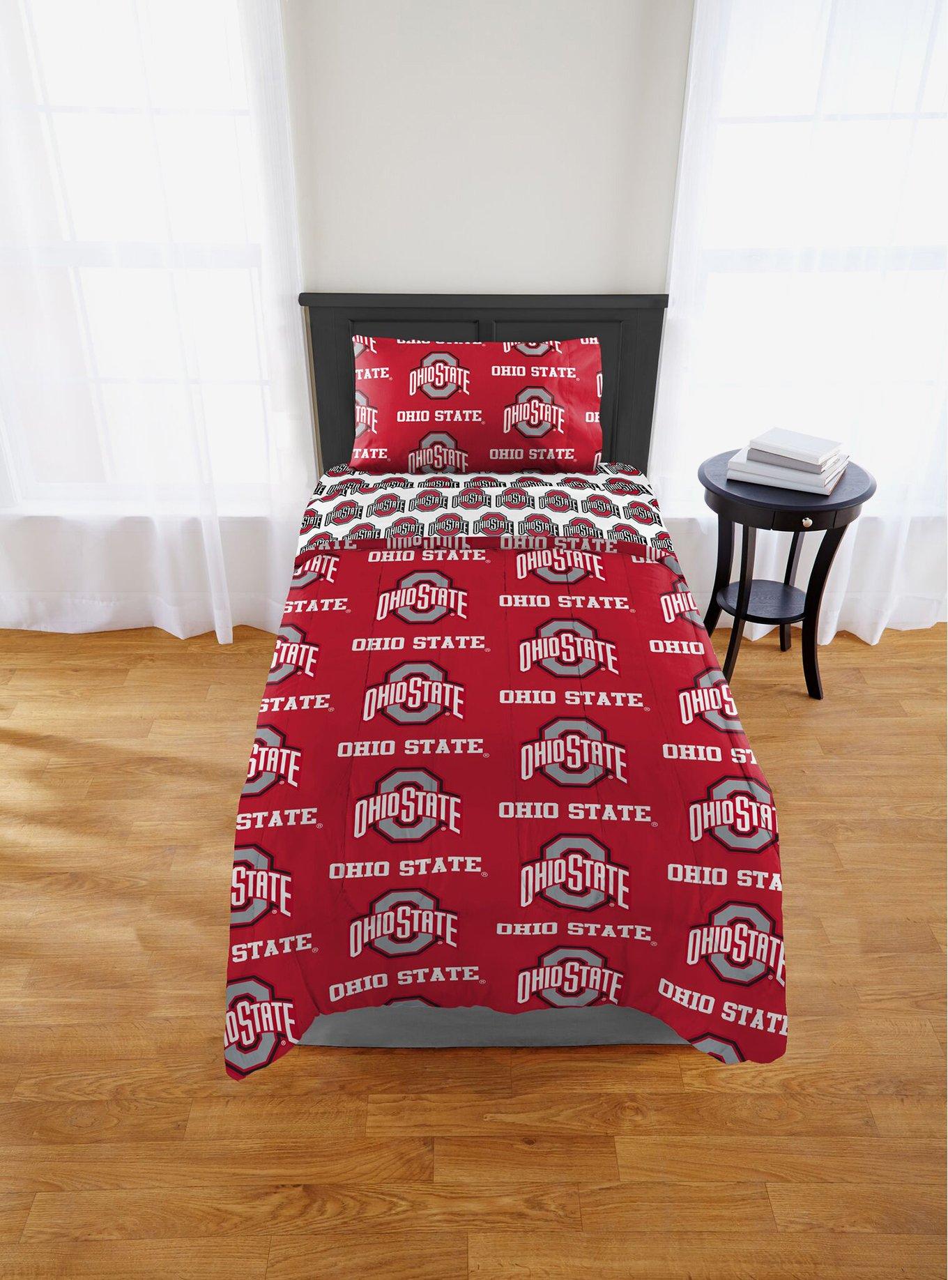 NCAA Ohio State University Buckeyes Twin Rotary Bed In A Bag Set, , hi-res