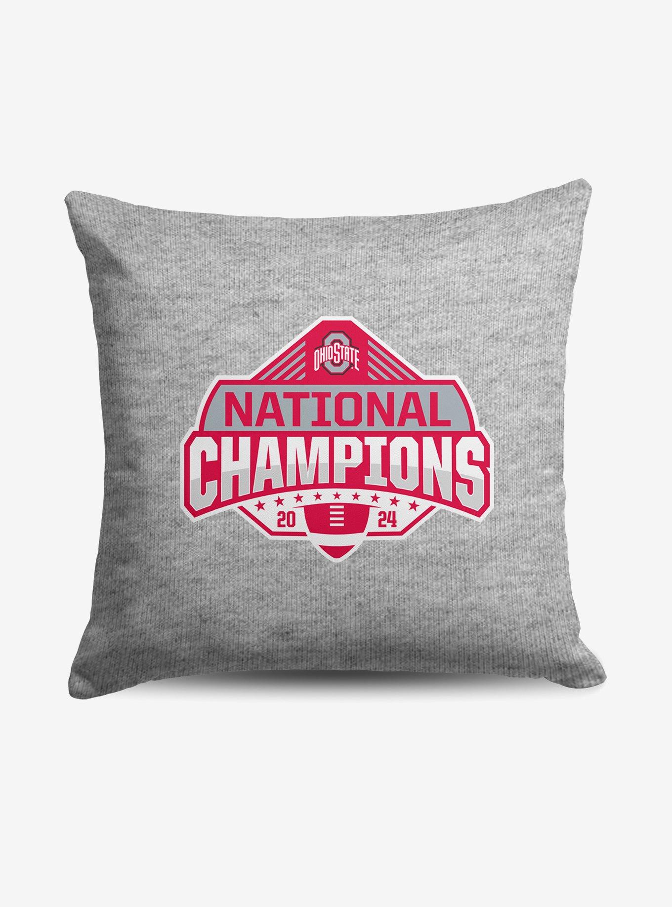 NCAA Ohio State Buckeyes 2024 FBC Champion Logo Sweatshirt Pillow, , hi-res