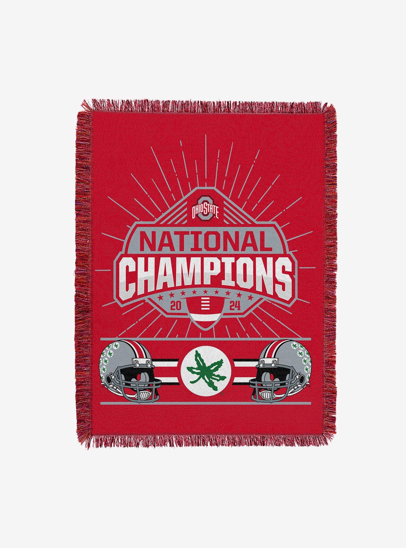 NCAA Ohio State Buckeyes 2024 FBC Peak Tapestry Throw Blanket, , hi-res