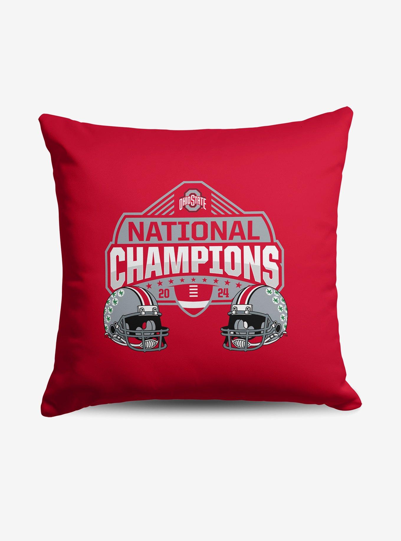 NCAA Ohio State Buckeyes 2024 FBC Champ Stance Throw Pillow, , hi-res