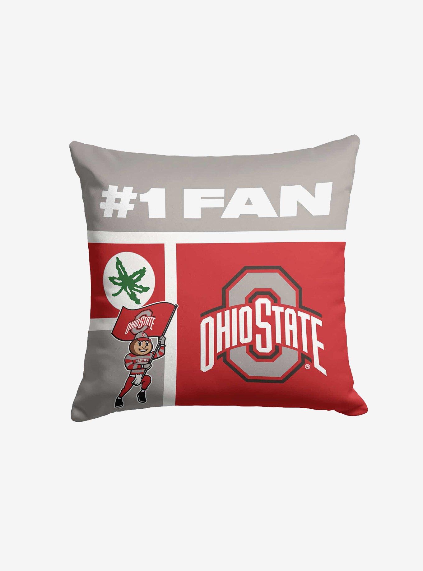 NCAA Number 1 Fan Ohio State Throw Pillow, , hi-res