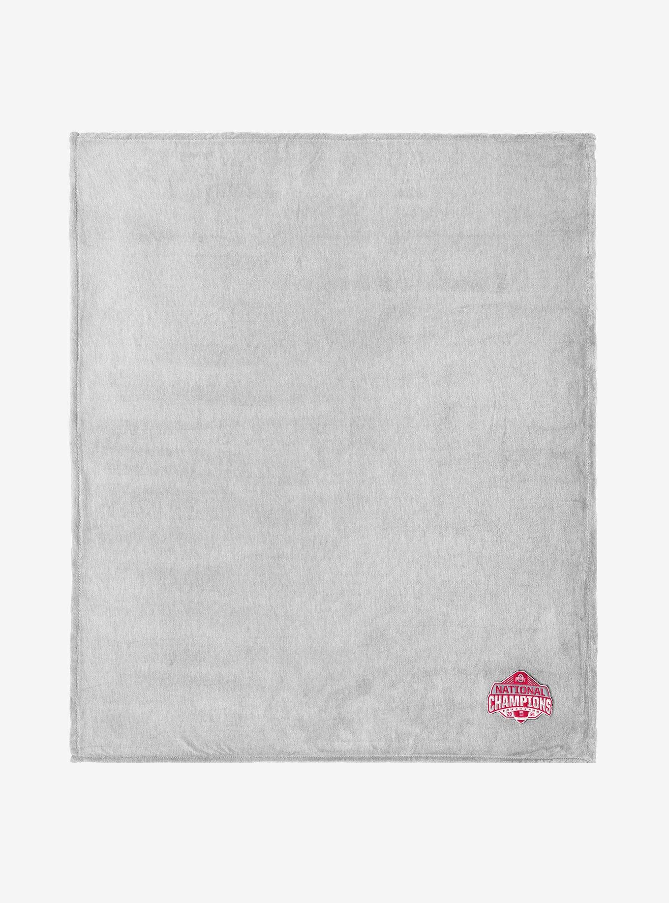 NCAA Ohio State Buckeyes 2024 FBC Champs Logo Sweatshirt Throw Blanket, , hi-res