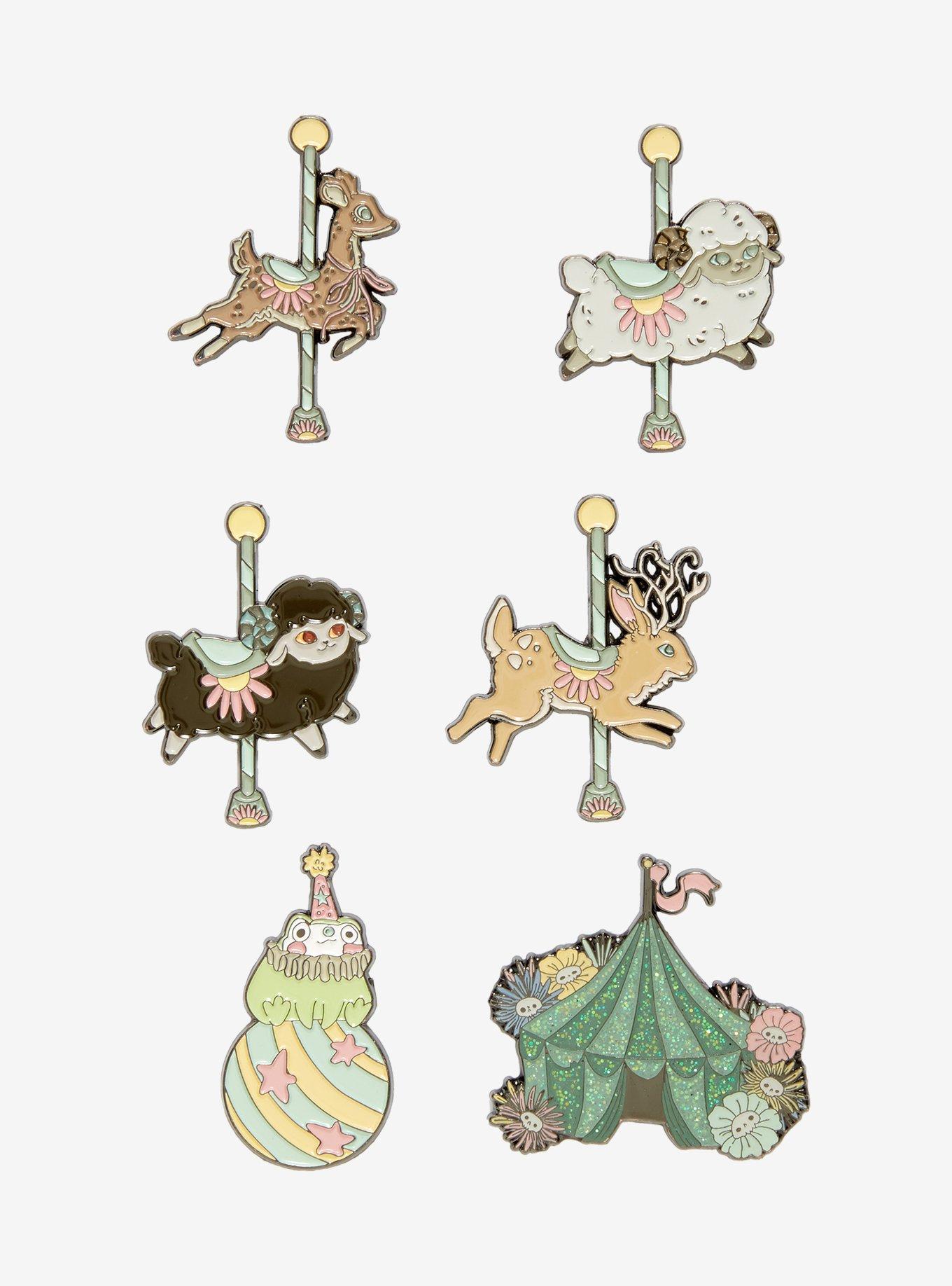 Carousel Critters Blind Box Enamel Pin By Guild Of Calamity Hot Topic Exclusive, , hi-res