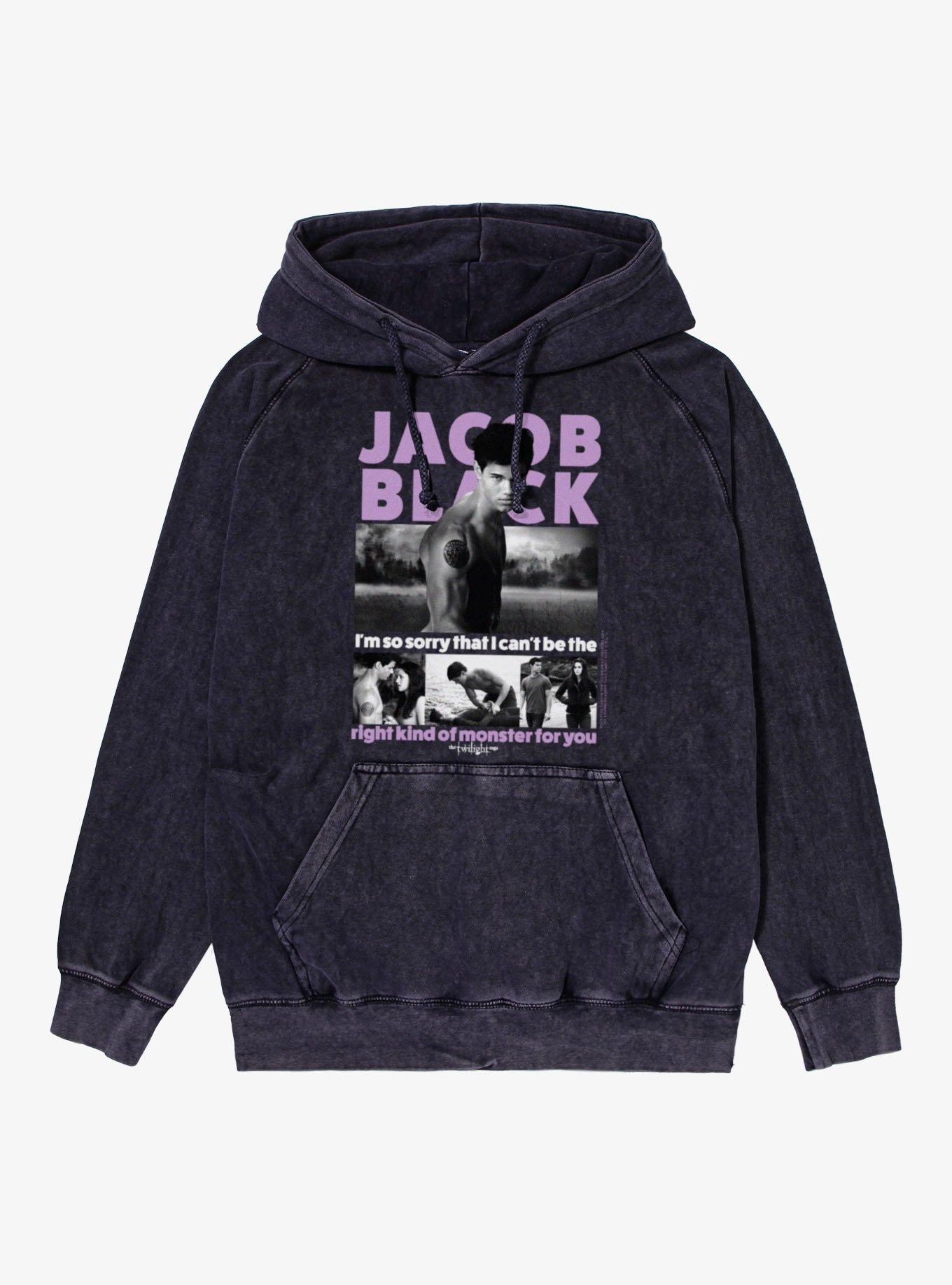 Twilight Jacob Black The Right Monster For You Mineral Wash Hoodie, , hi-res
