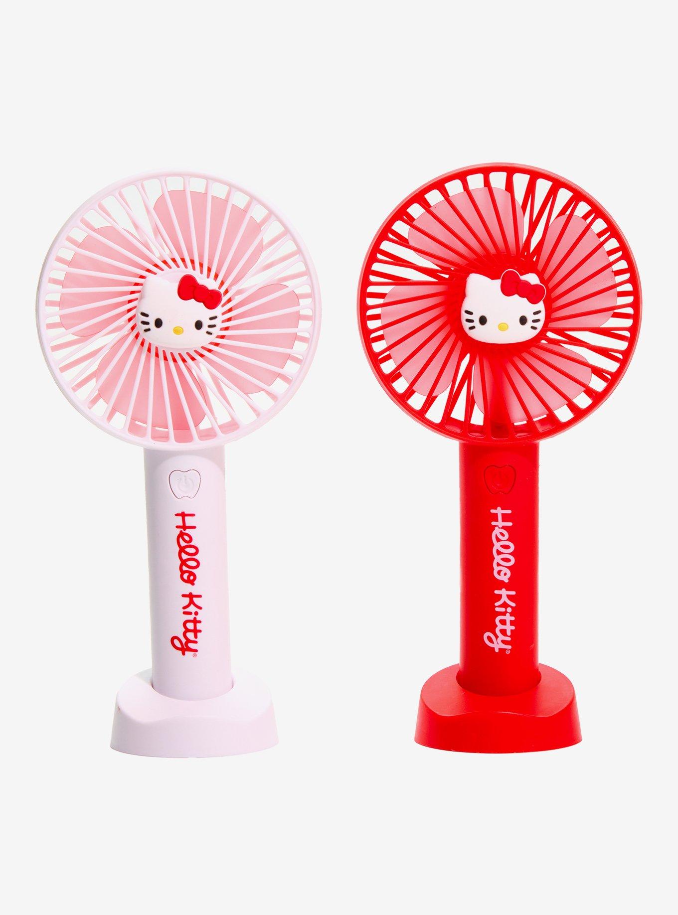 Hello Kitty Handheld Fan With Stand Set, , hi-res