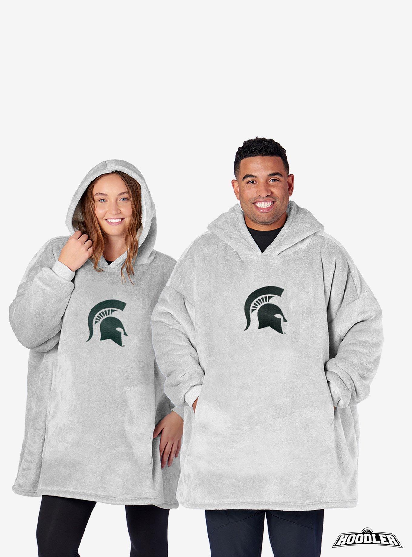 NCAA Michigan State Spartans Heather Grey Hoodler Pullover Hoodie, , hi-res