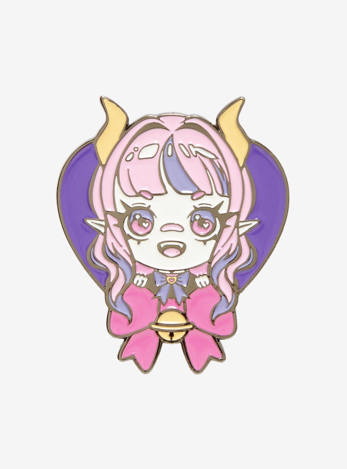 Ironmouse Chibi Heart Enamel Pin Hot Topic Exclusive, , hi-res