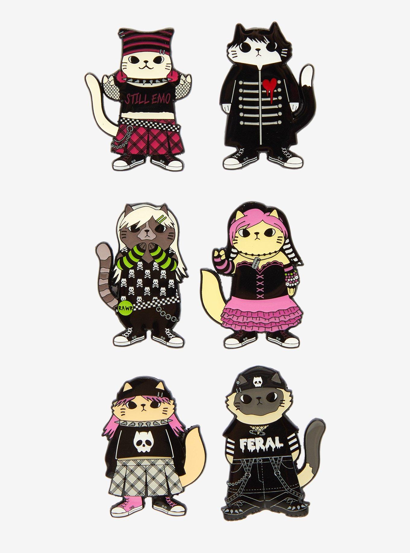 Horror Cats Still Emo Blind Box Pin Hot Topic Exclusive, , hi-res