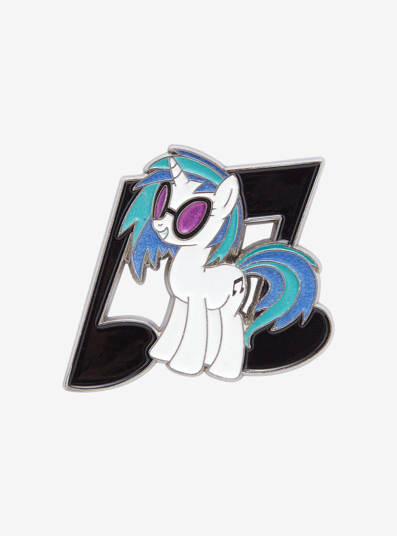 My Little Pony DJ Pon-3 Glow-In-The-Dark Enamel Pin Hot Topic Exclusive, , hi-res