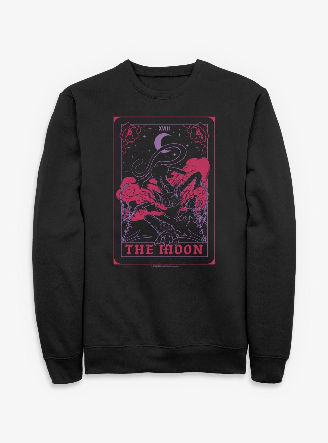 Poppy Playtime Catnap The Moon Tarot Sweatshirt, BLACK, hi-res view 1