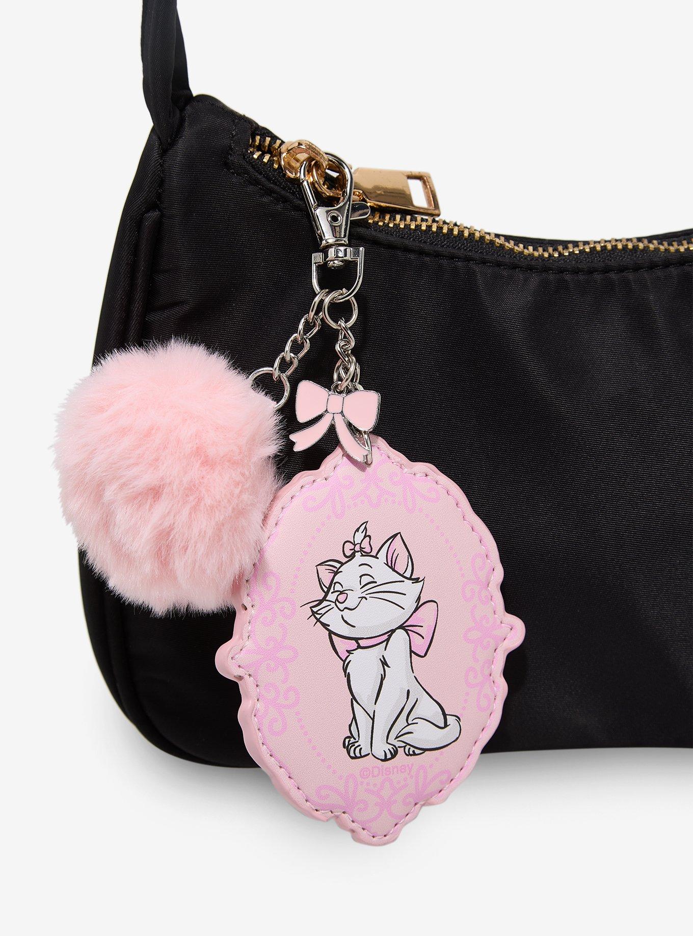 Disney The Aristocats Marie Mirror Multi-Charm Pom Pom Keychain - BoxLunch Exclusive, , hi-res