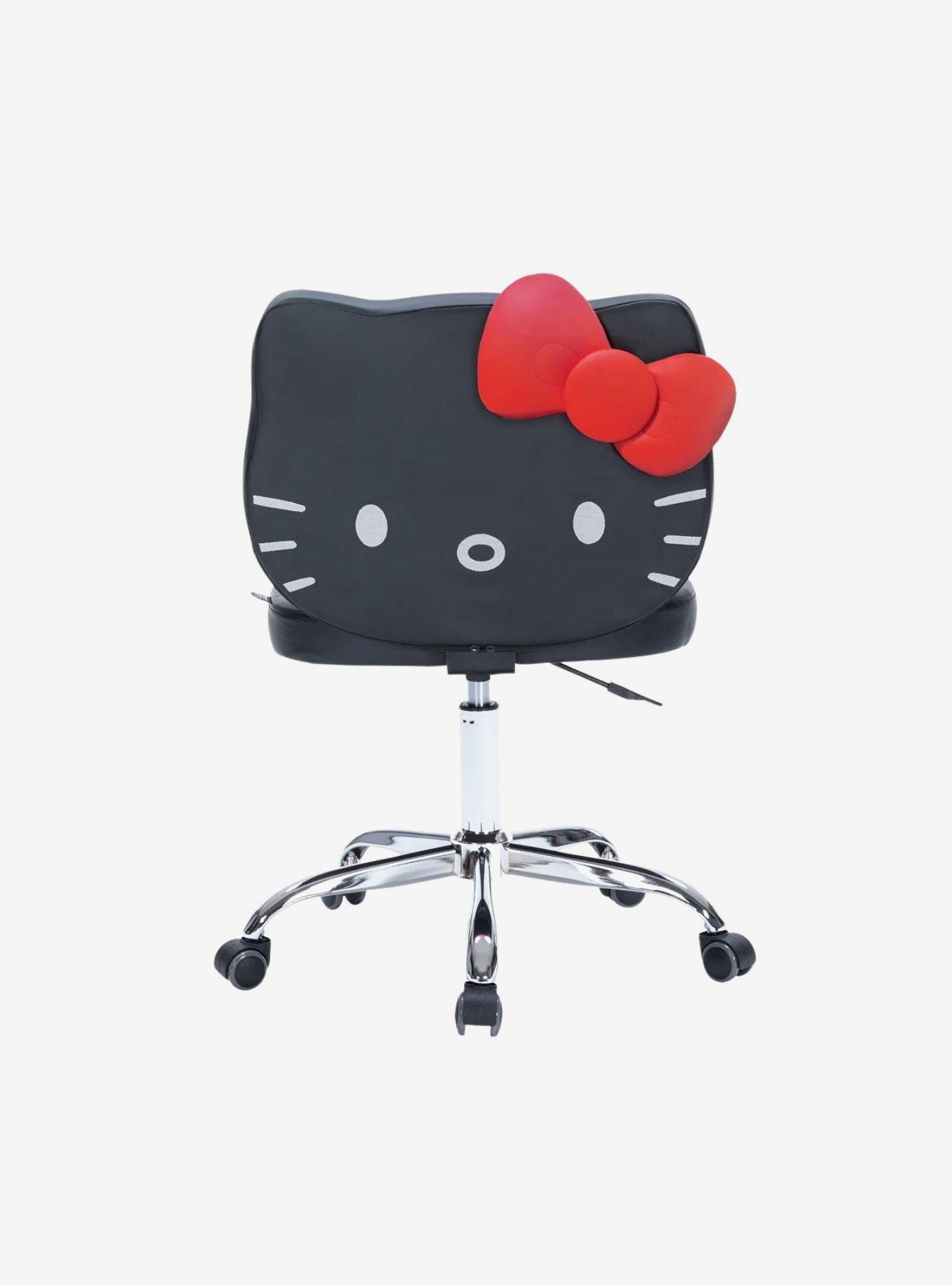 Sanrio Hello Kitty Faux Leather Swivel Vanity Chair, , hi-res
