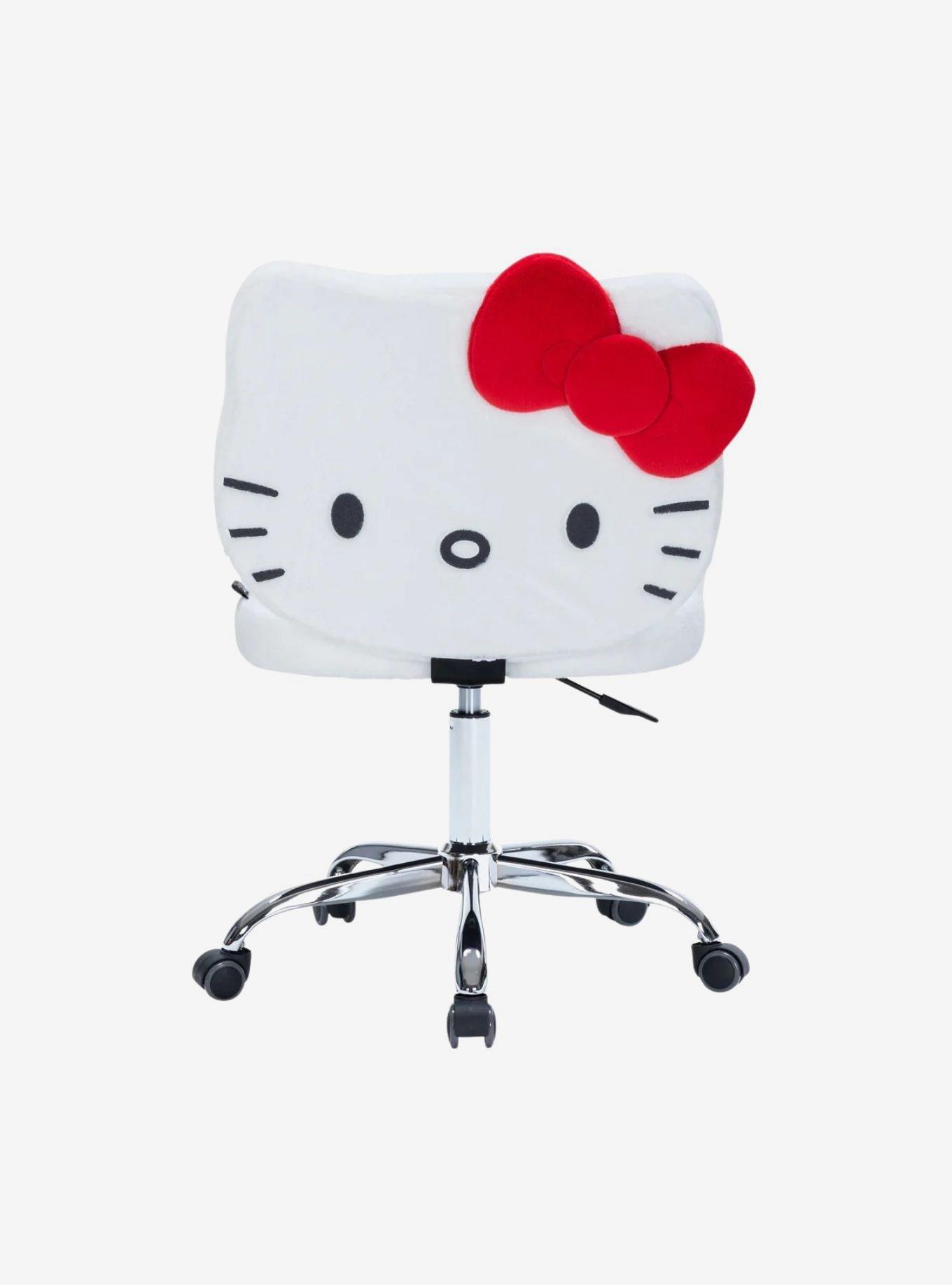 Sanrio Hello Kitty Teddy Fur Swivel Vanity Chair, , hi-res