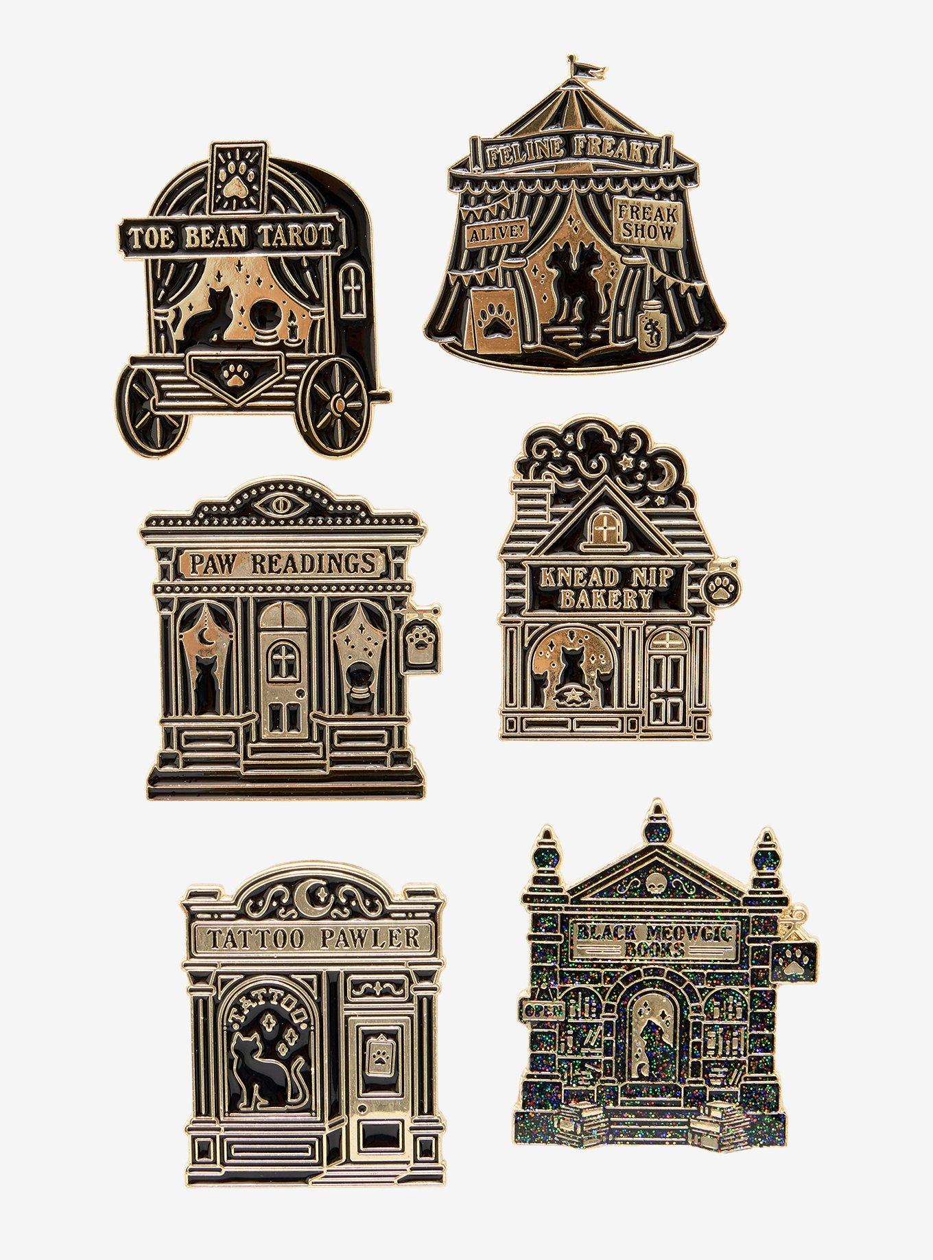 Kawaii Krypt Black & Gold Blind Box Enamel Pin Hot Topic Exclusive, , hi-res