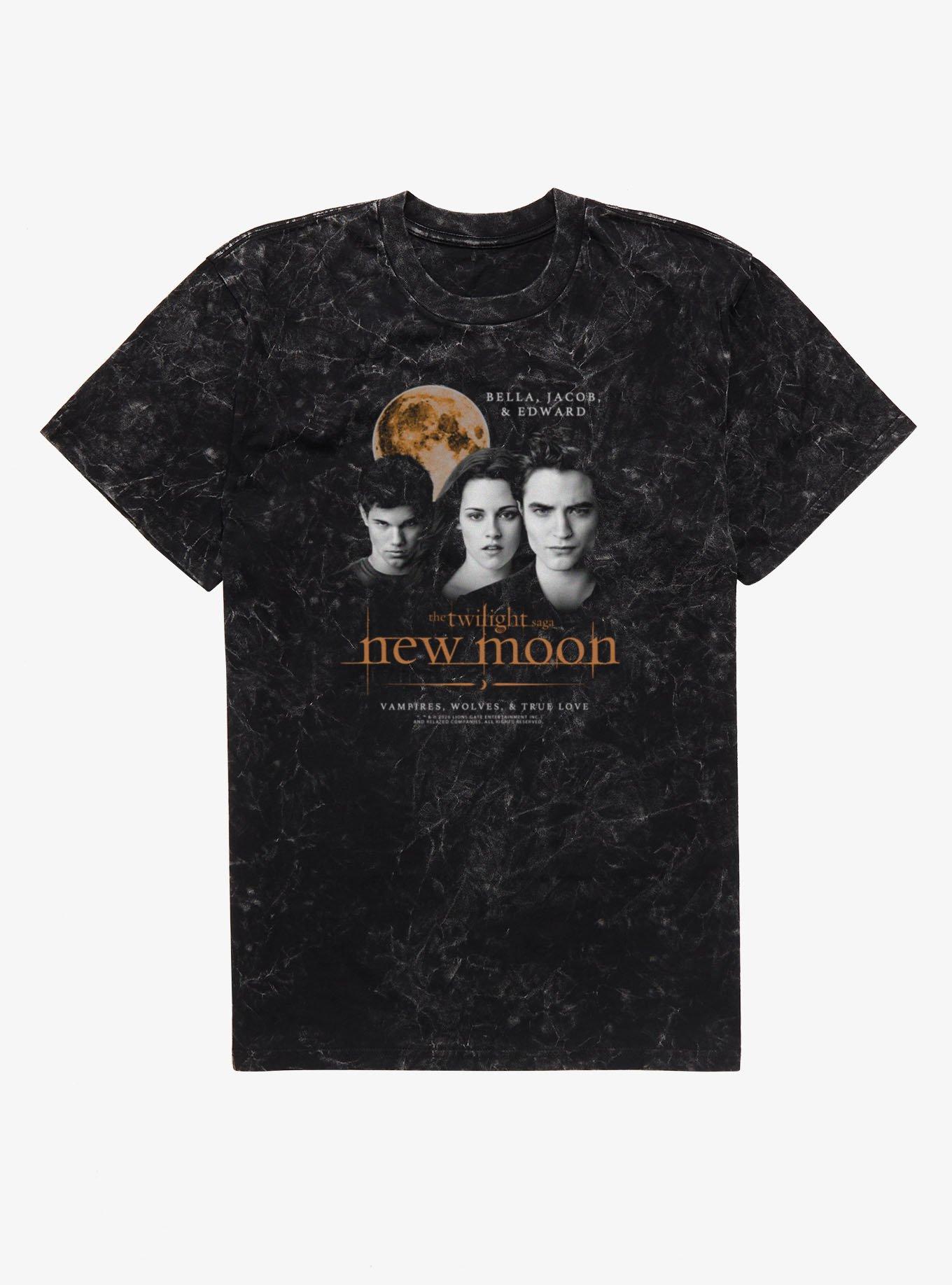 Twilight New Moon Bella, Jacob & Edward Mineral Wash T-Shirt, , hi-res