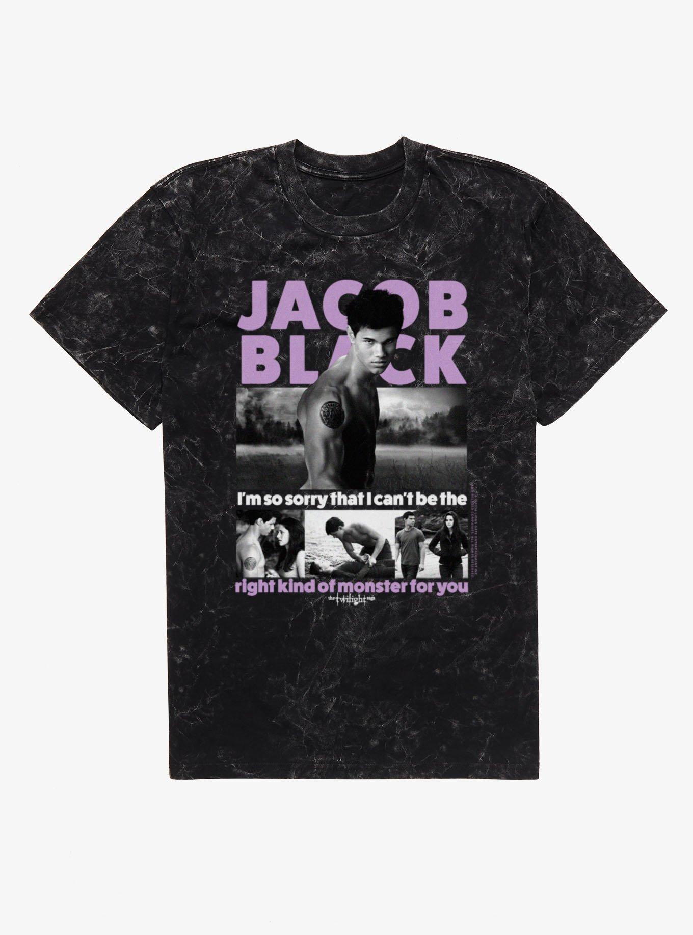 Twilight Jacob Black The Right Monster For You Mineral Wash T-Shirt, , hi-res