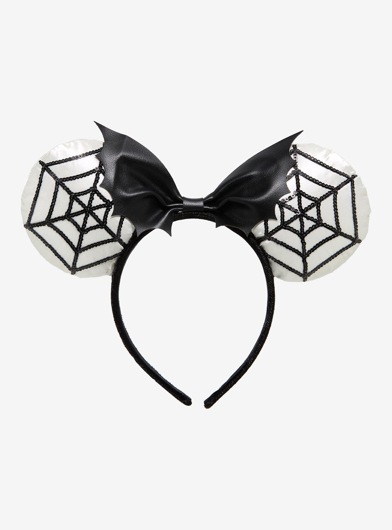 Disney Minnie Mouse Sequins Spiderweb Ears - BoxLunch Exclusive, , hi-res