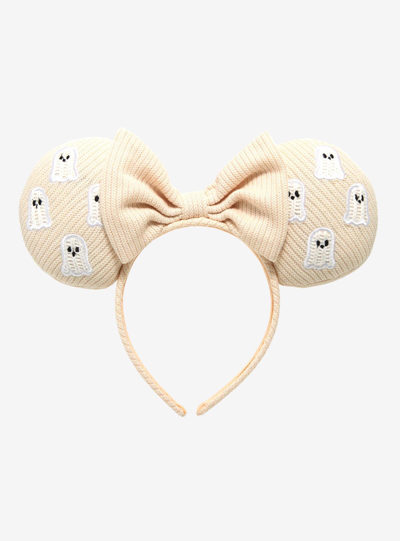 Disney Minnie Mouse Crochet Ghost Icon Ears - BoxLunch Exclusive, , hi-res
