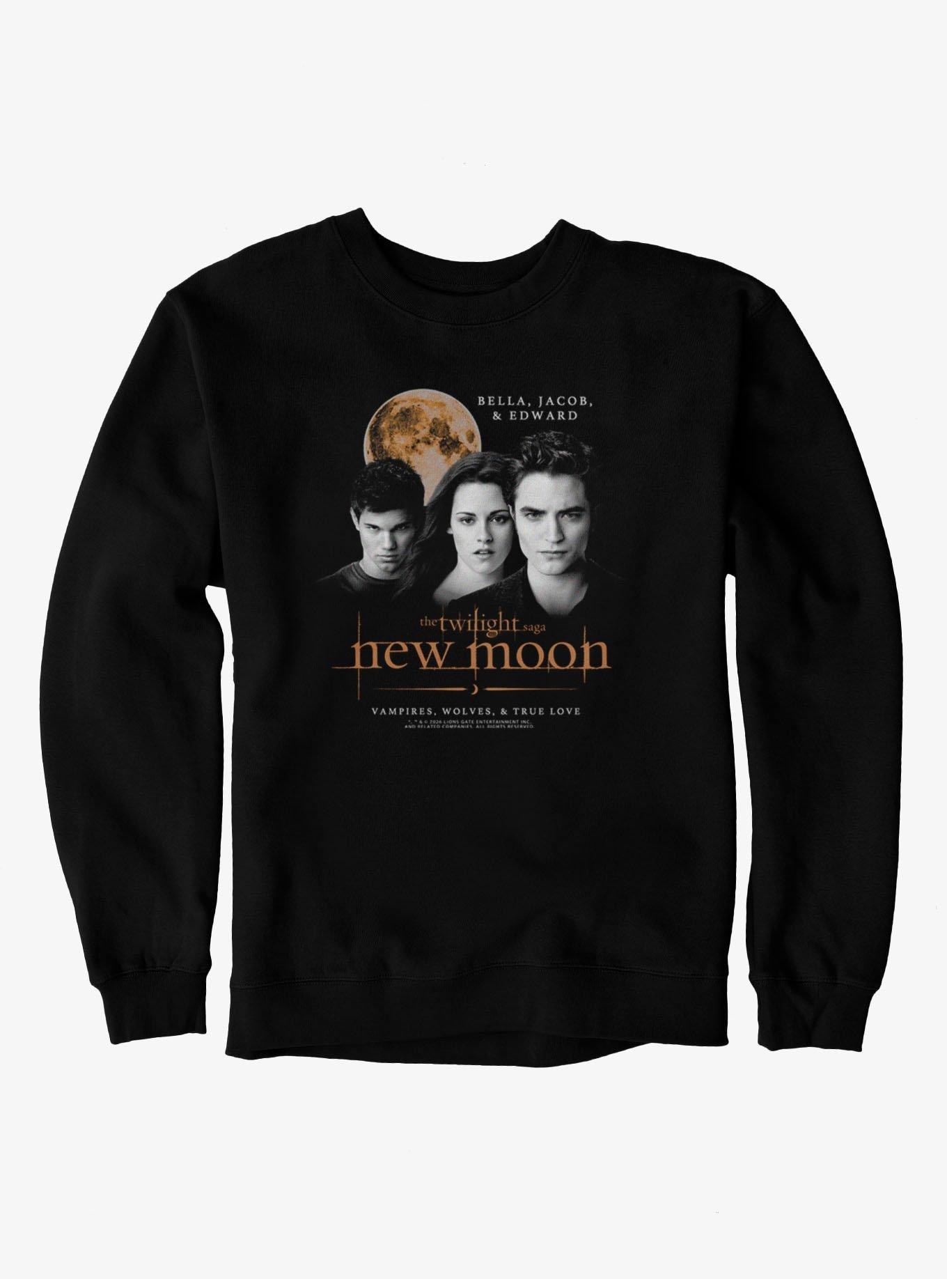 Twilight New Moon Bella, Jacob & Edward Sweatshirt, BLACK, hi-res