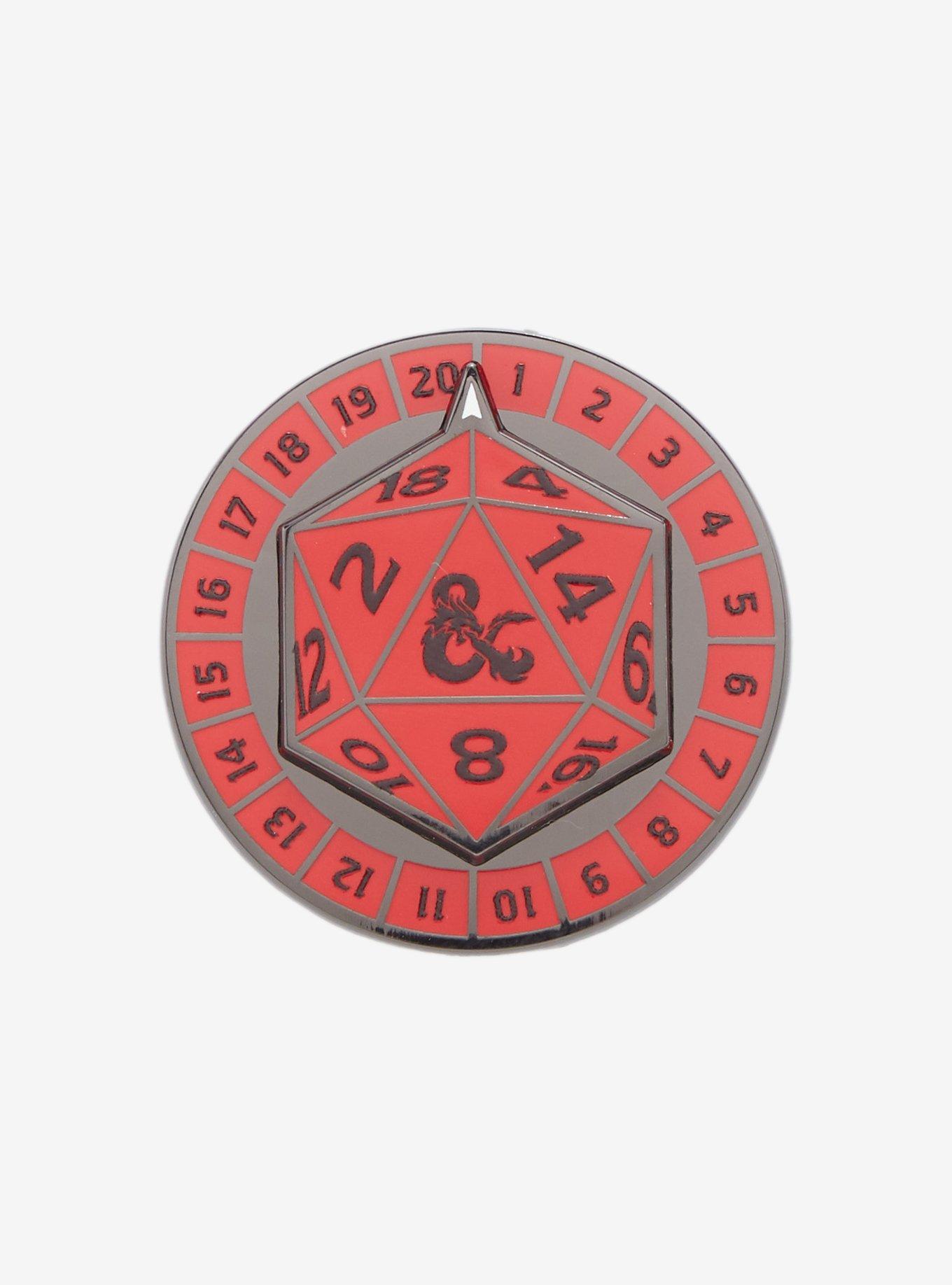 Dungeons & Dragons Dice Spinner Enamel Pin Hot Topic Exclusive, , hi-res