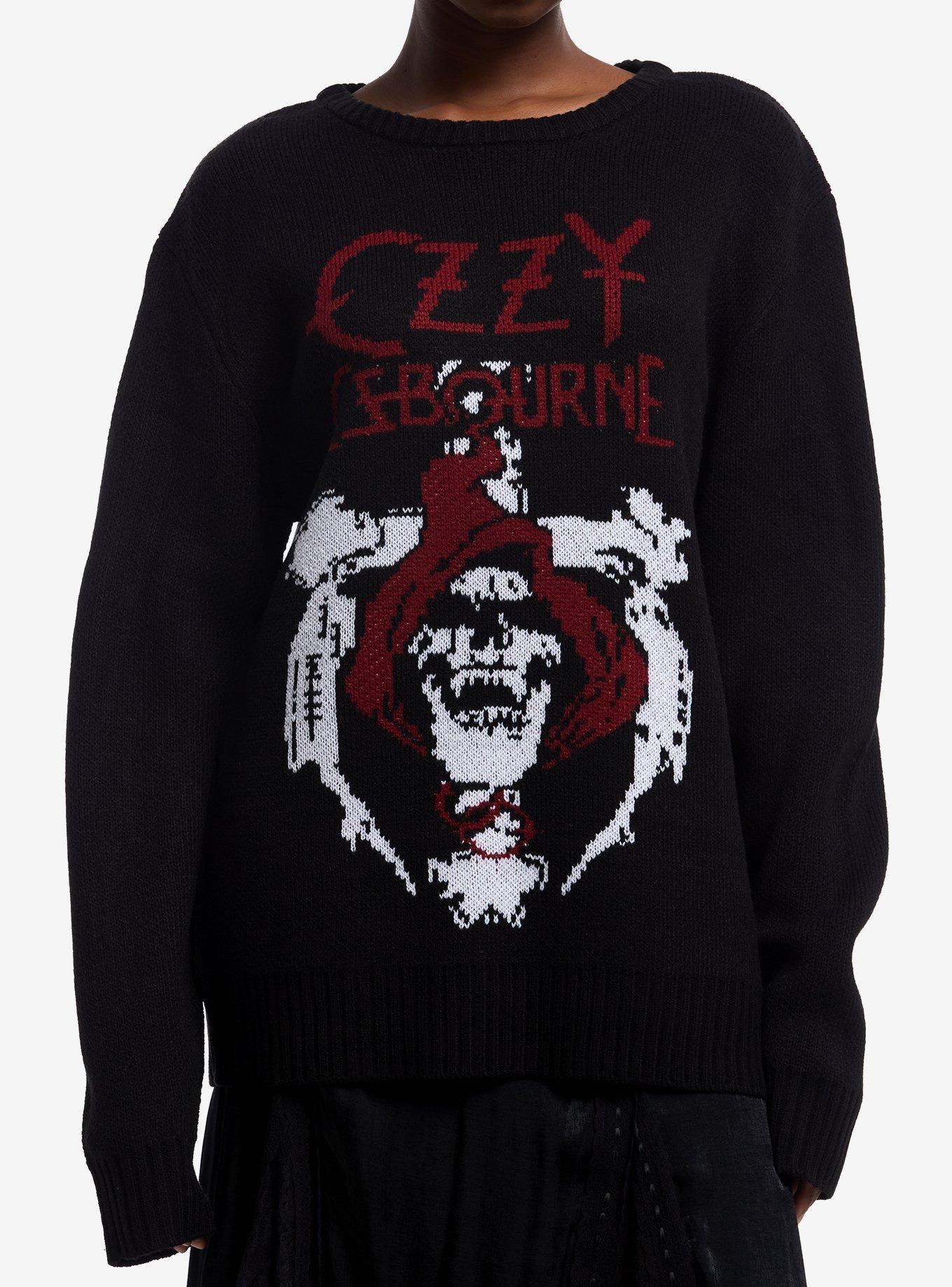 Ozzy Osbourne Skull Intarsia Sweater | Hot Topic
