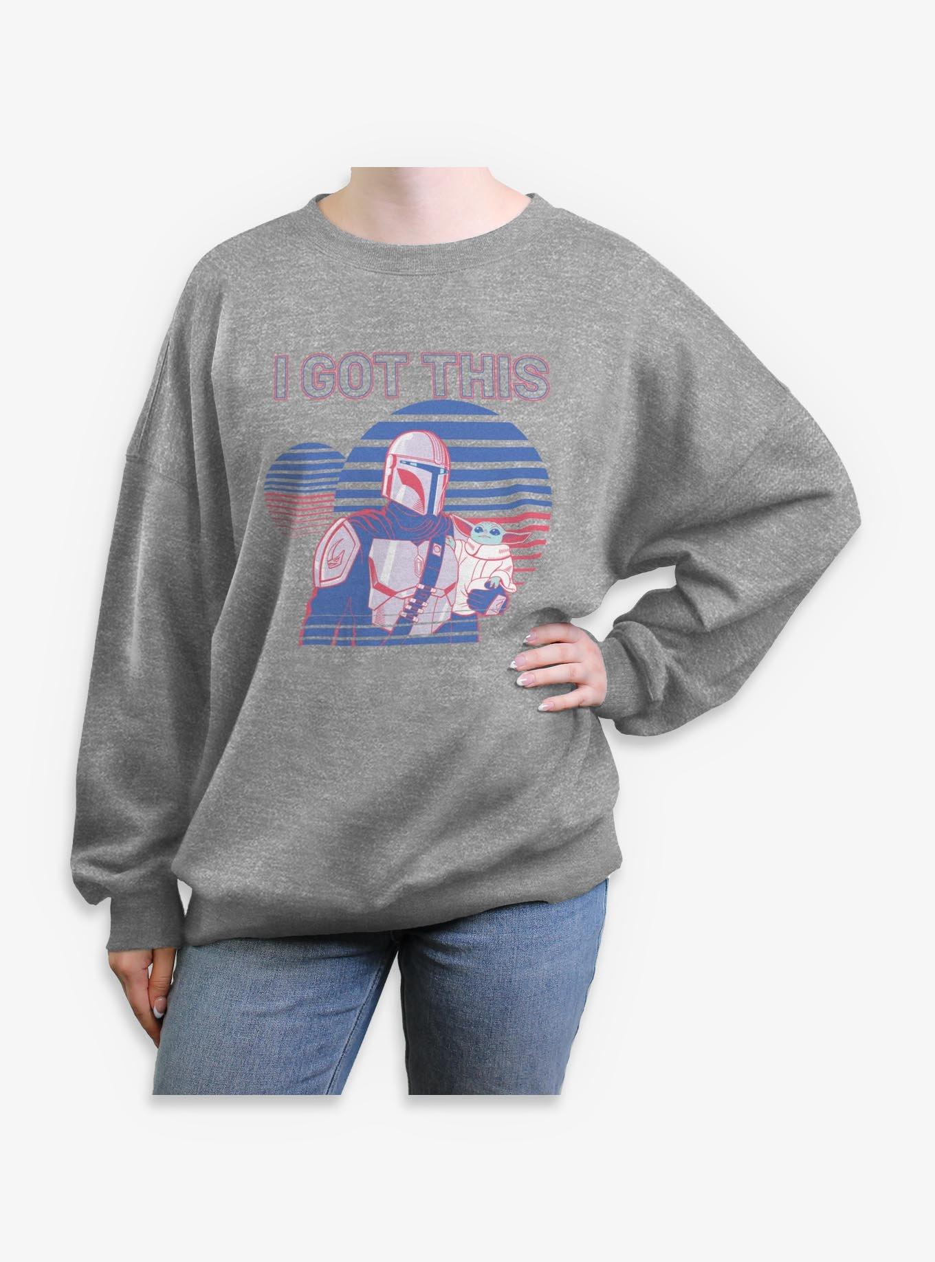Star Wars The Mandalorian I Got This Stripes Womens Oversized Sweatshirt, , hi-res