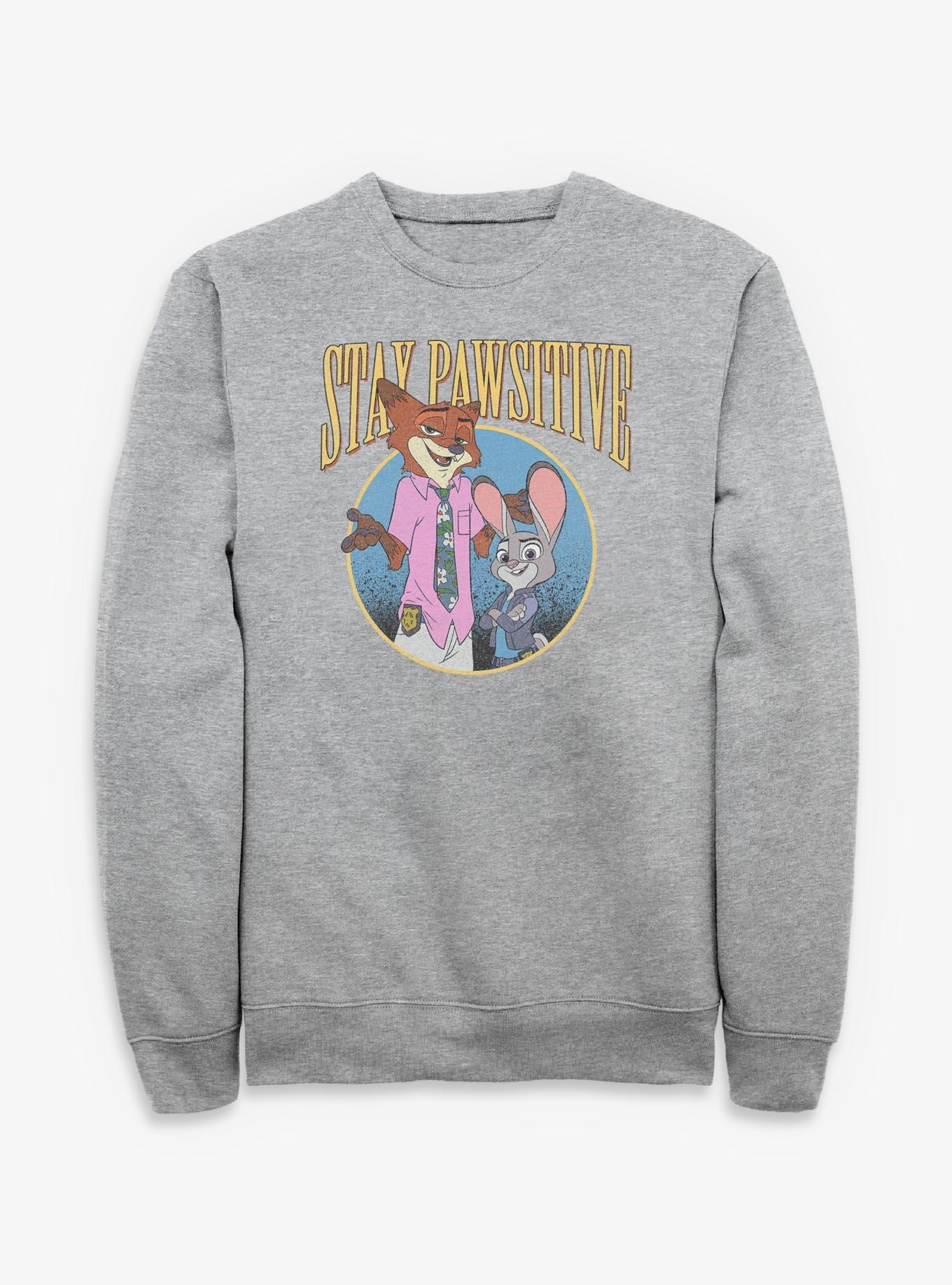 Disney Zootopia Stay Pawsitive Sweatshirt, , hi-res