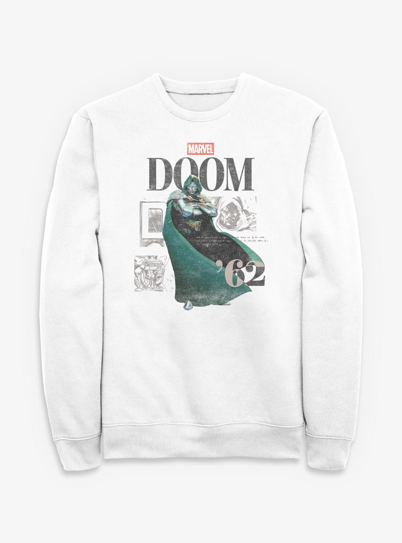 Marvel Dr. Doom Scene Comic Collage Sweatshirt, , hi-res