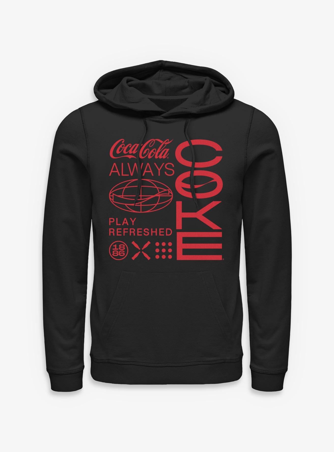 Coca-Cola Coke Always Play Refreshed Hoodie, BLACK, hi-res