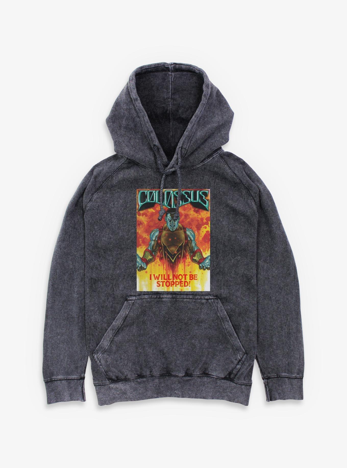 Marvel X-Men Colossus Will Not Be Stopped Mineral Wash Hoodie, , hi-res
