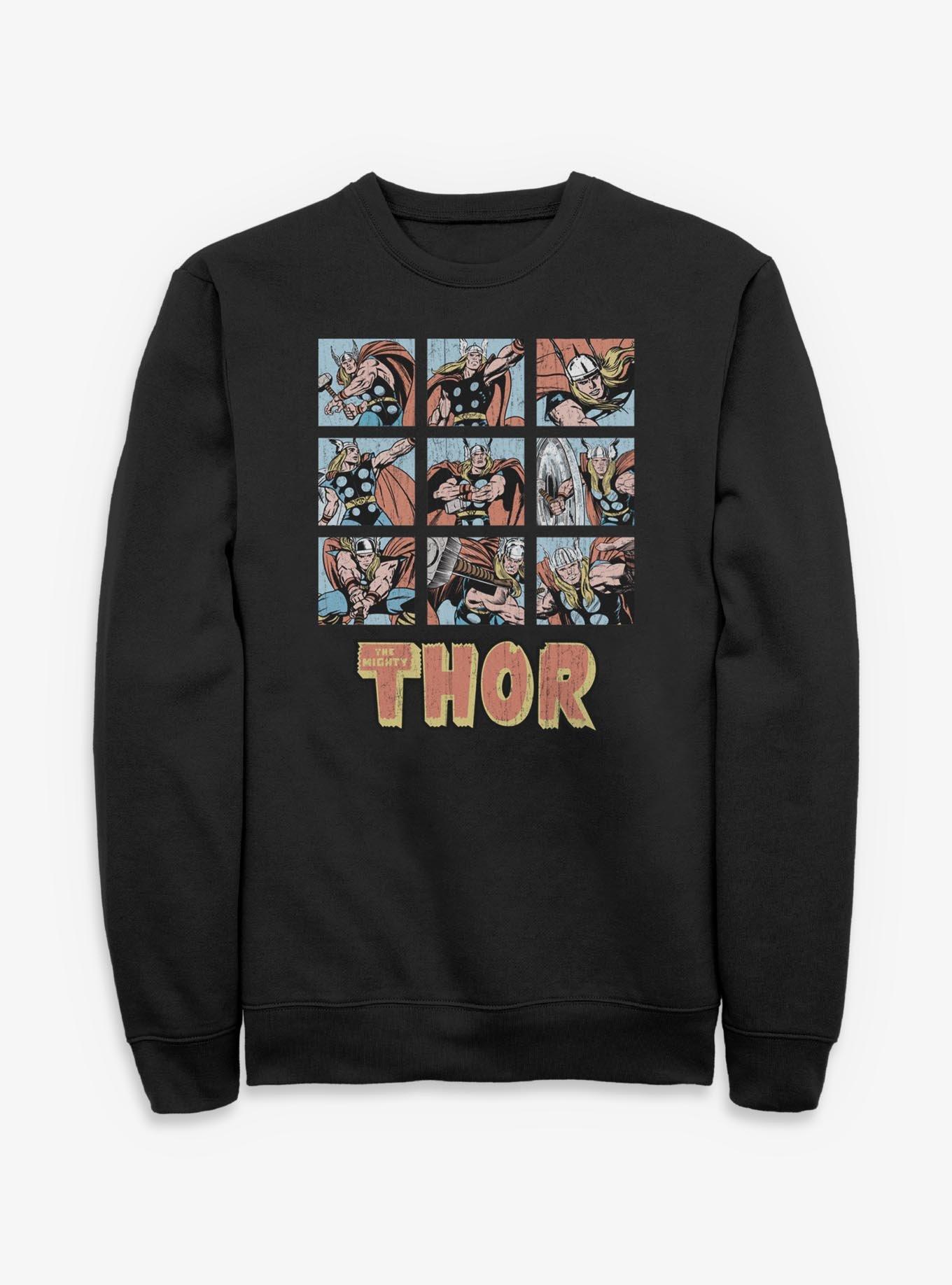 Marvel The Mighty Thor 9 Panels Sweatshirt, , hi-res