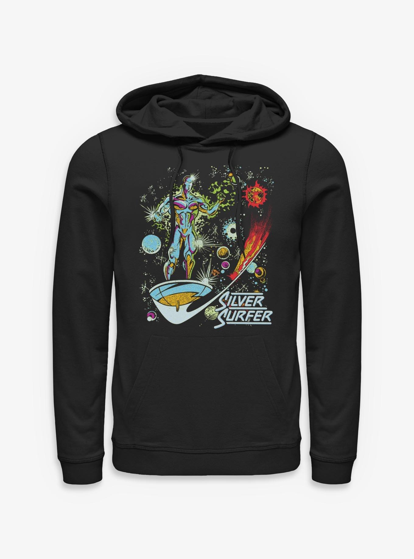 Marvel Silver Surfer Space Rider Galaxy Hoodie, , hi-res