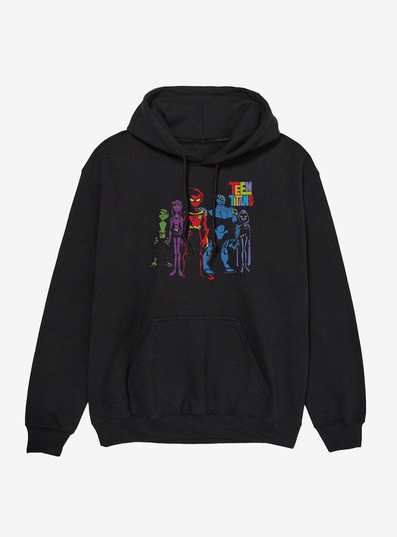 Teen Titans Team Shadow Group Hoodie, BLACK, hi-res