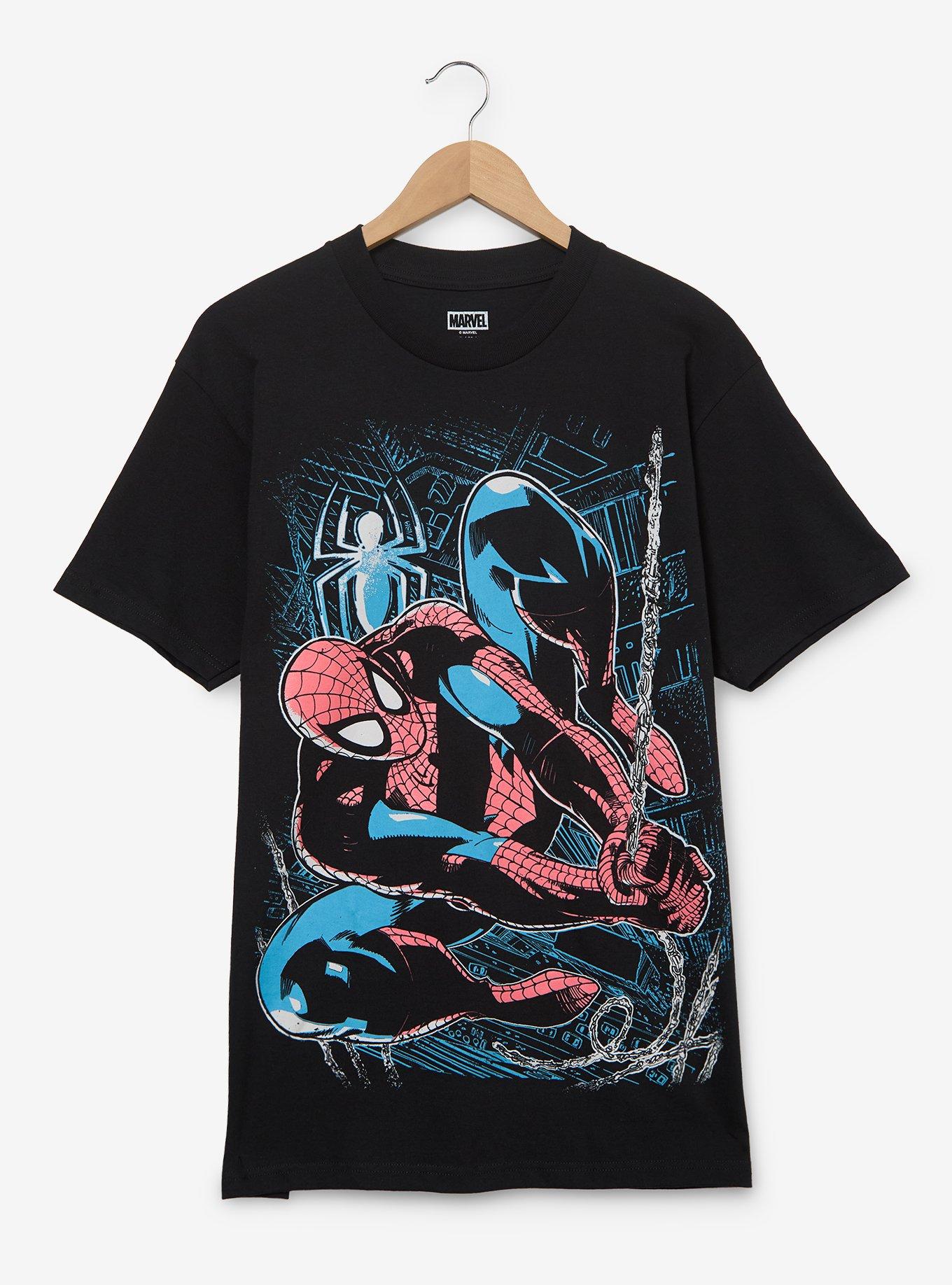 Marvel Spider-Man Swinging Graphic T-Shirt &mdash; BoxLunch Exclusive, , hi-res