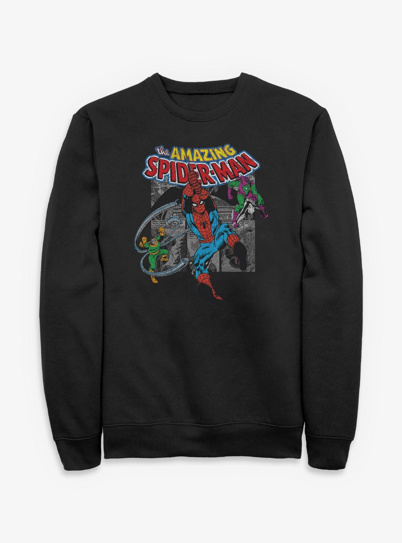 Marvel The Amazing Spiderman Collage Sweatshirt, , hi-res