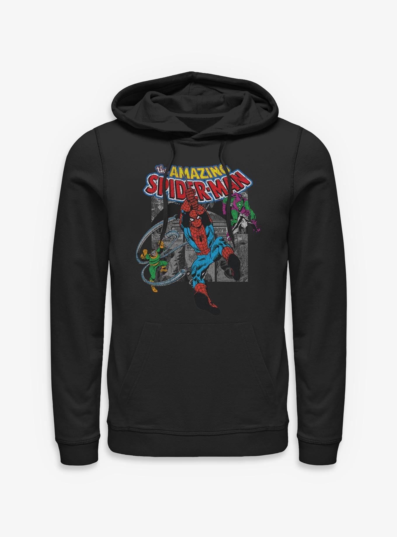 Marvel The Amazing Spiderman Collage Hoodie, , hi-res