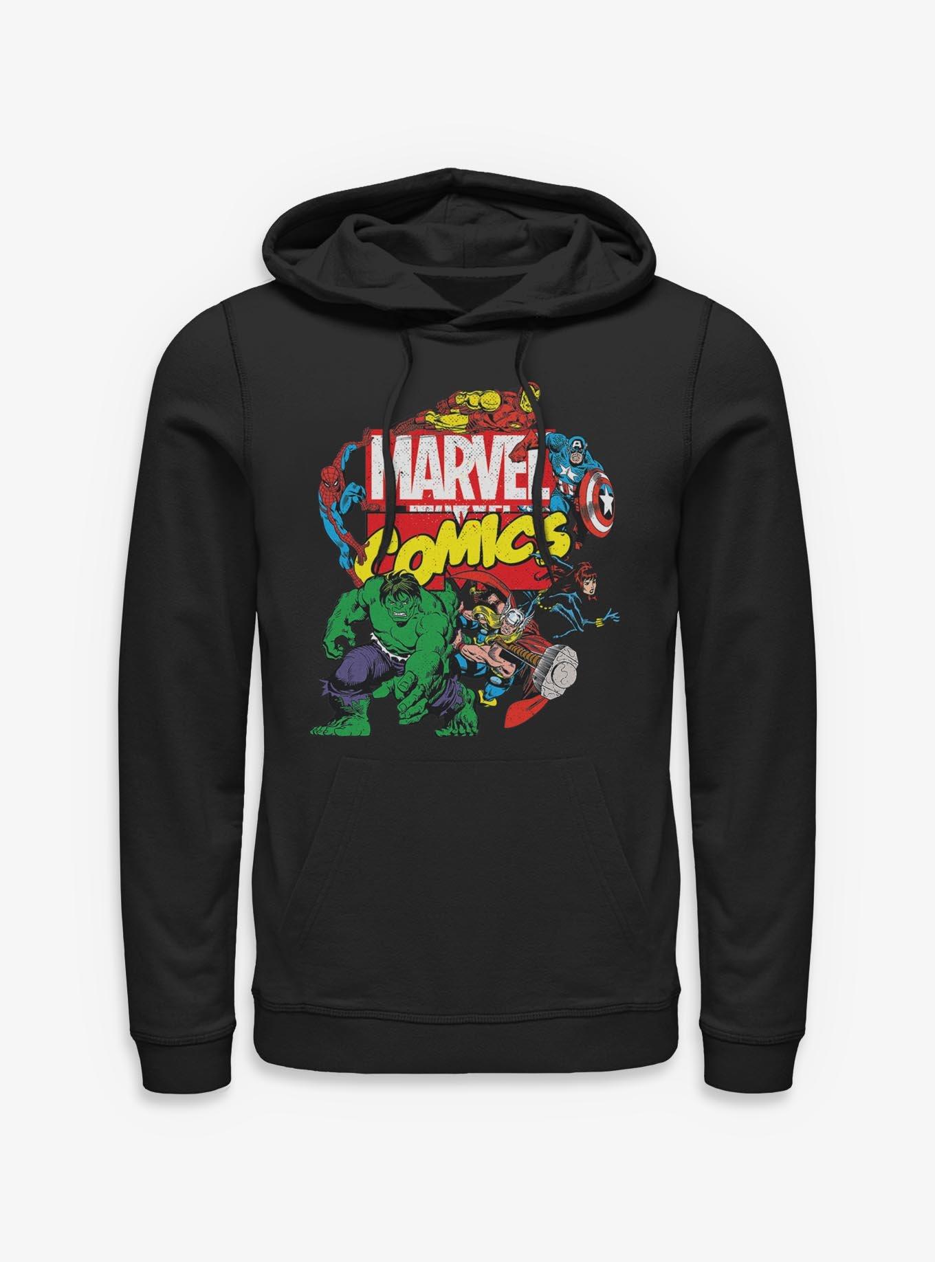 Marvel Comics Classic Logo Avengers Hoodie, , hi-res