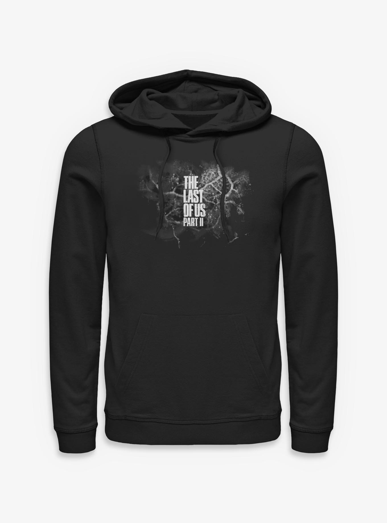 The Last Of Us Part II Logo Cordyceps Monochrome Hoodie, , hi-res