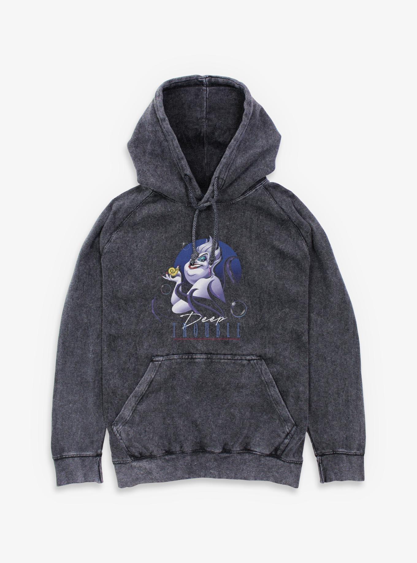 Disney Villains Ursula Deep Trouble Mineral Wash Hoodie, , hi-res