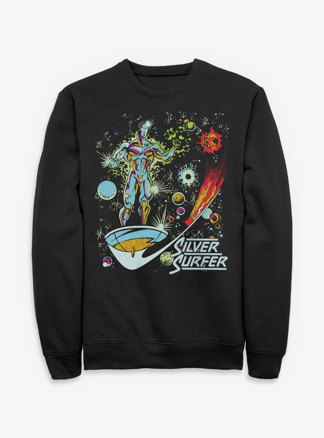 Marvel Silver Surfer Space Rider Galaxy Sweatshirt, , hi-res