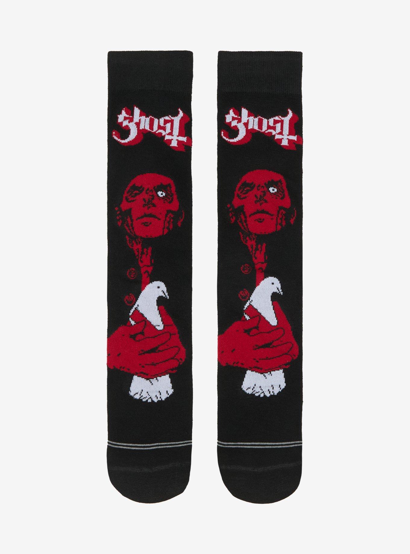 Ghost Papa Emeritus IV Dove Crew Socks, , hi-res