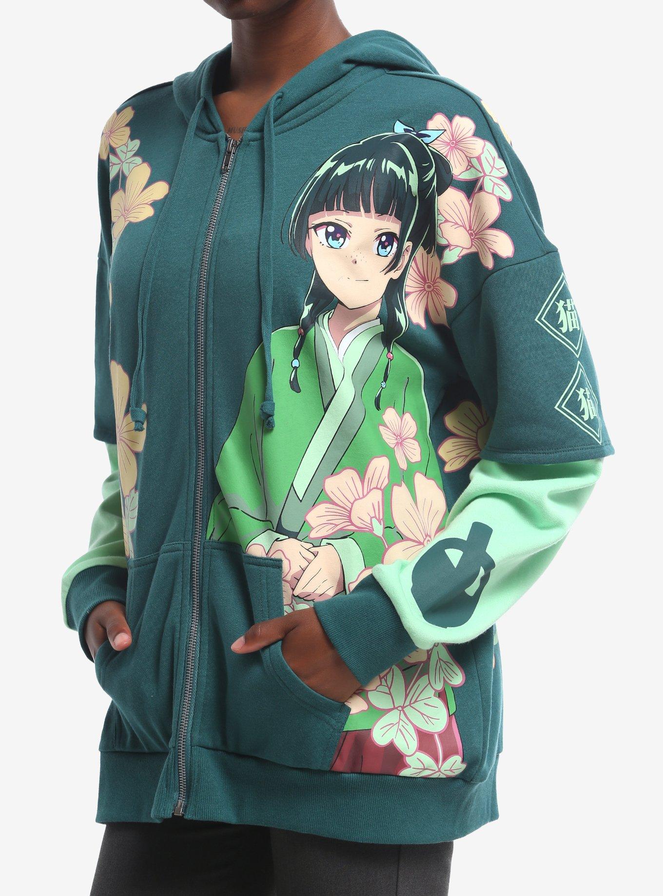 The Apothecary Diaries Maomao Floral Twofer Girls Hoodie