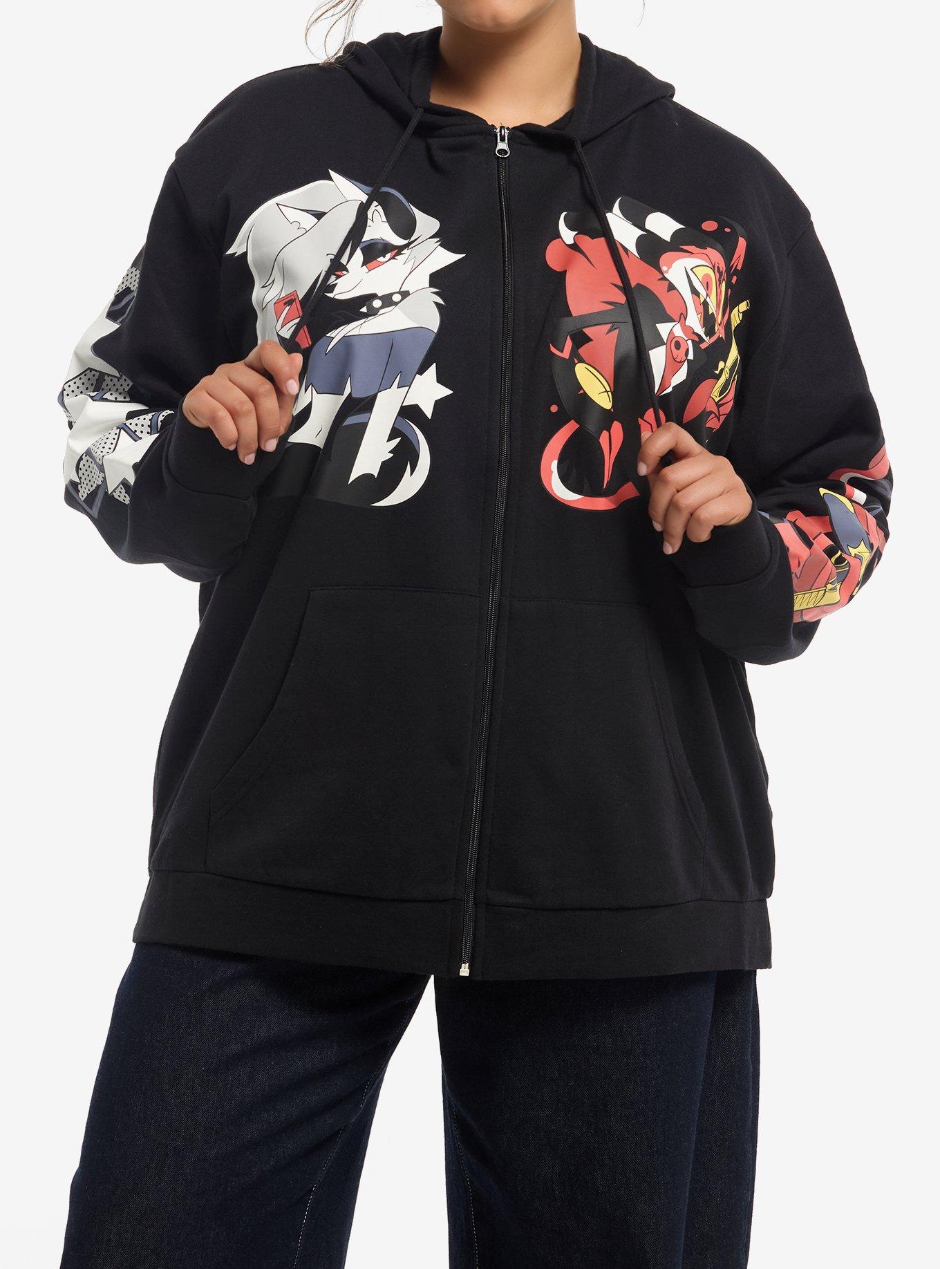 Helluva Boss Loona & Blitz Split Girls Hoodie Plus Size | Hot Topic