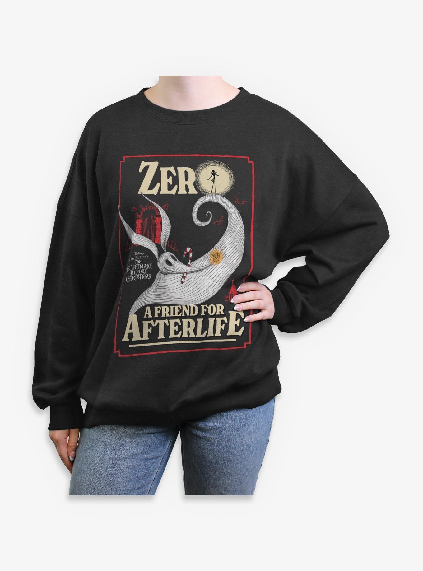 Disney The Nightmare Before Christmas Zero A Friend For Afterlife Womens Oversized Sweatshirt, , hi-res
