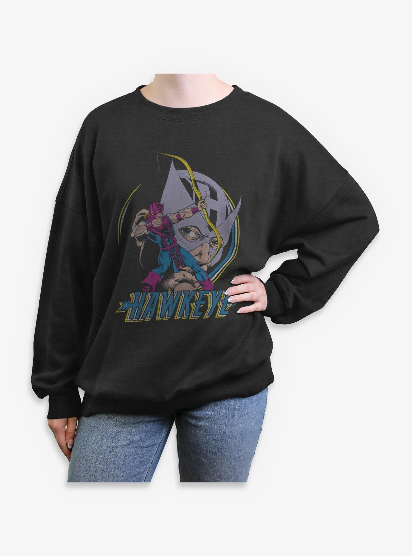 Marvel Hawkeye Pointing Bow Womens Oversized Sweatshirt, , hi-res