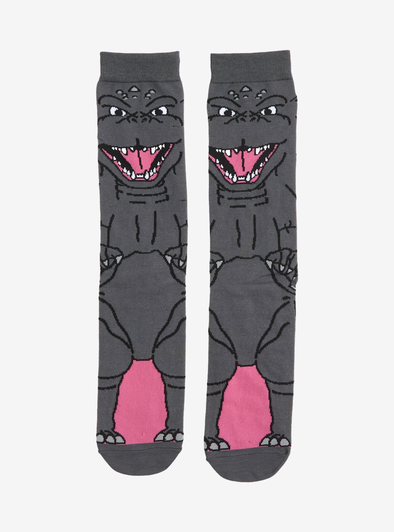 Godzilla Full Body Crew Socks, , hi-res